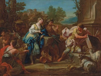Jakob und Rahel am Brunnen