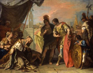 Alexander und die Familie des Darius, ca. 1708-1710