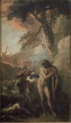 Herkules und Cacus (Vorbereitungsskizze)
