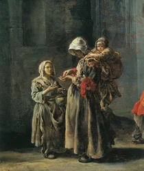 Bettler, von Sebastian Bourdon (Detail)