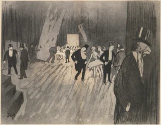 Hinter den Kulissen des Balletts, ca. 1900