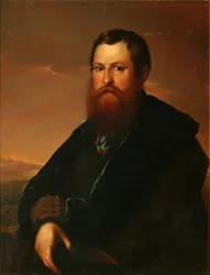 Porträt des Kaufmanns Pyotr Semyonovich Sapozhnikov