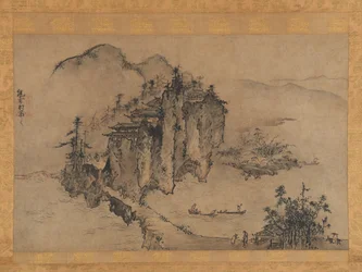 Landschaft mit felsigem Abgrund