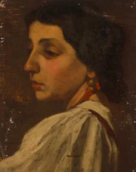 Frau im Profil