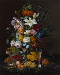 Viktorianischer Blumenstrauß, ca. 1850-55