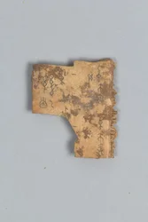 Fragment eines Wahrsageknochens (Schale)