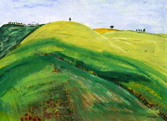 Gelassene rollende Landschaft