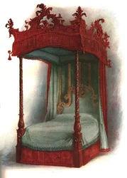 Mahagonibett, 1906