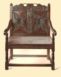 Walisischer Eichen-Doppelstuhl, 1904