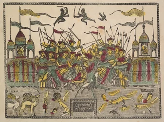 Kampfszene, 1800er