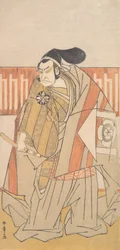 Der erste Nakamura Nakazo in der Rolle des Kudo Suketsune, wahrscheinlich 1775