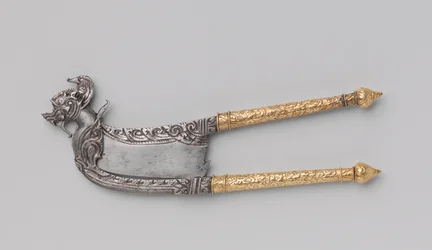 Betelnussschneider, ca. 1690-1720 (Eisen und Gold)
