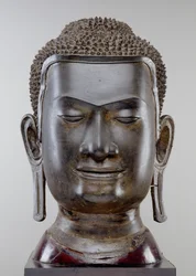 Buddhakopf, Ayutthaya-Kultur, U Thong-Stil (Bronze)