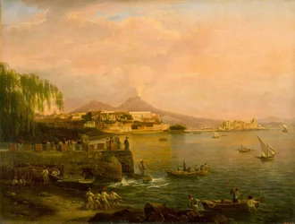 Blick auf Neapel von der Villa Reale