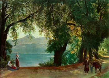 Der Nemisee bei Rom, 1820er, 1965