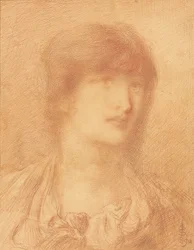 Kopf eines jungen Mädchens, 1890