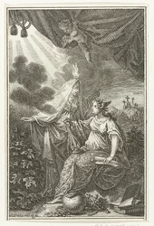 Allegorische Figuren in der Nähe des Hügels Golgota