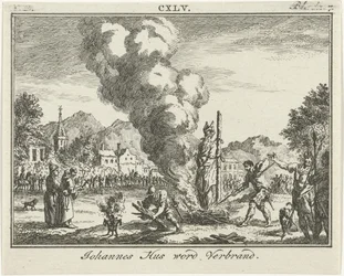 Verbrennung von Jan Hus auf dem Scheiterhaufen