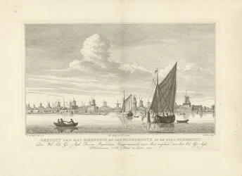 Ansicht der Biesbosch und des Nordendijks bei Dordrecht