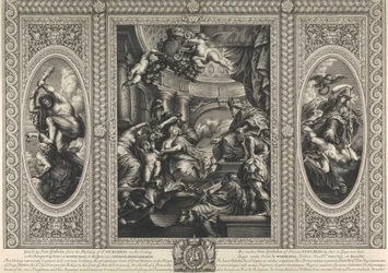 Die Decke des Bankettsaals in Whitehall: Die Vereinigung der Kronen von England und Schottland