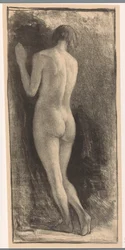 Stehende nackte Frau