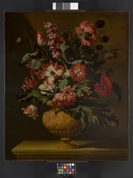 Eine Vase mit Blumen, vor 1710