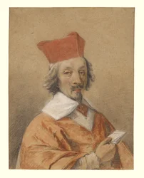 Porträt von Armand-Jean du Plessis, Kardinal de Richelieu