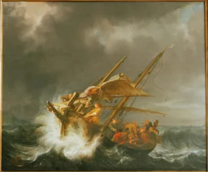 Christus und die Jünger im Seesturm