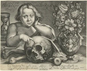 Kind mit Totenkopf (Vanitas)