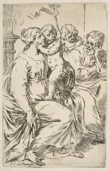 Heilige Familie mit Johannes dem Täufer, ca. 1640-1642
