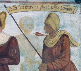 Der Tod mit der alten Frau (Detail)