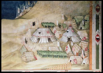 Gedenken an Guidoriccio da Fogliano bei der Belagerung von Montemassi (Detail)