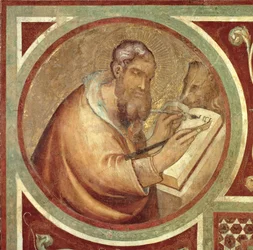 Maesta: St. Markus mit dem Löwen (Detail)