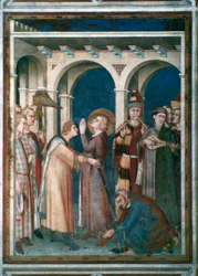 St. Martin wird zum Ritter geschlagen