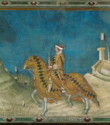 Der Condottiere Guidoriccio da Fogliano zu Pferd