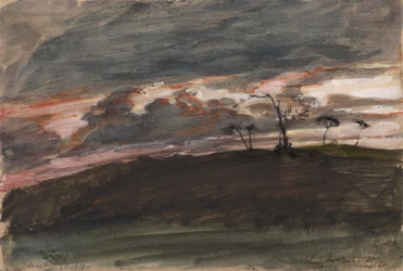 Stürmischer Sonnenuntergang, Legh Park, Wiltshire