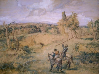 Don Quijote und Sancho Panza, 1894