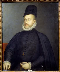 Porträt des Königs von Spanien Philipp II.