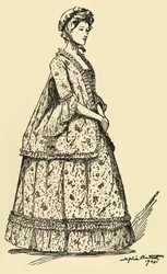 Bild eines kurzen Watteau-Sacks über einem Unterrock, um 1750-1800, 1903, 1937