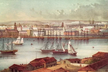 Ansicht von Havanna, Kuba, Mitte des 19. Jahrhunderts