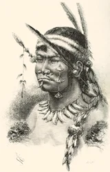Ein Coreguaje, Korébahü oder Koré pâín Indianer aus Caquetá, Kolumbien