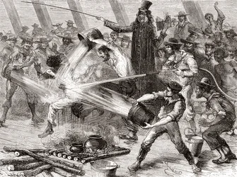 Eine Äquatortaufe an Bord der Simon Bolivar
