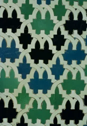 Azulejos-Fliesen vom Thron der Sultane aus dem Patio de las Doncellas