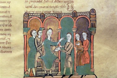 Segen von Graf Bernat I. de Besalu, Miniatur aus dem 