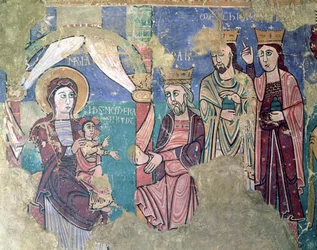 Epiphanie-Wandgemälde aus der Kirche in Navasa, Huesca