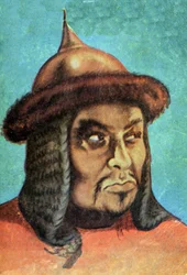 Porträt von Dschingis Khan (Temudjin)