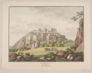 Hammershus auf Bornholm. Von der Nordseite gesehen