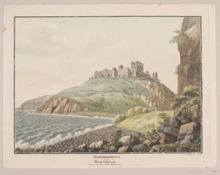 Hammershus auf Bornholm. Von der Südseite gesehen