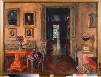 Das Innere des Herrenhauses Brasovo