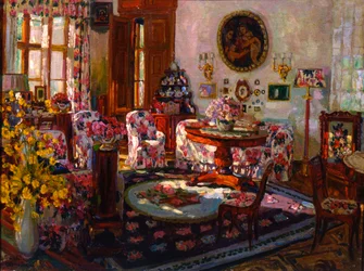 Innenraum im Herrenhaus Brasovo